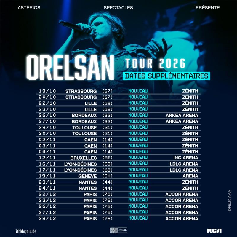 OrelSan - Dates suppl&eacute;mentaires